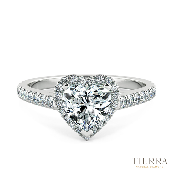 Mua nhẫn cầu hôn đẹp dáng trái tim